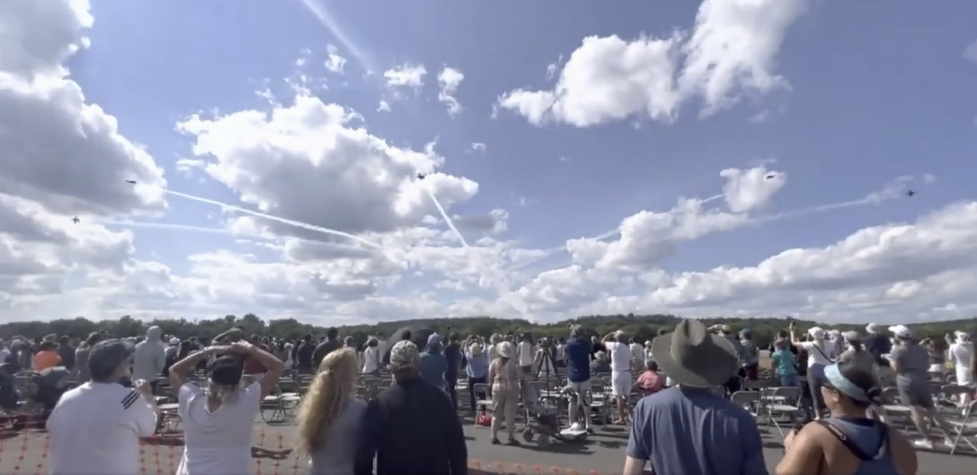 Aviation expo experience with aircraft on display