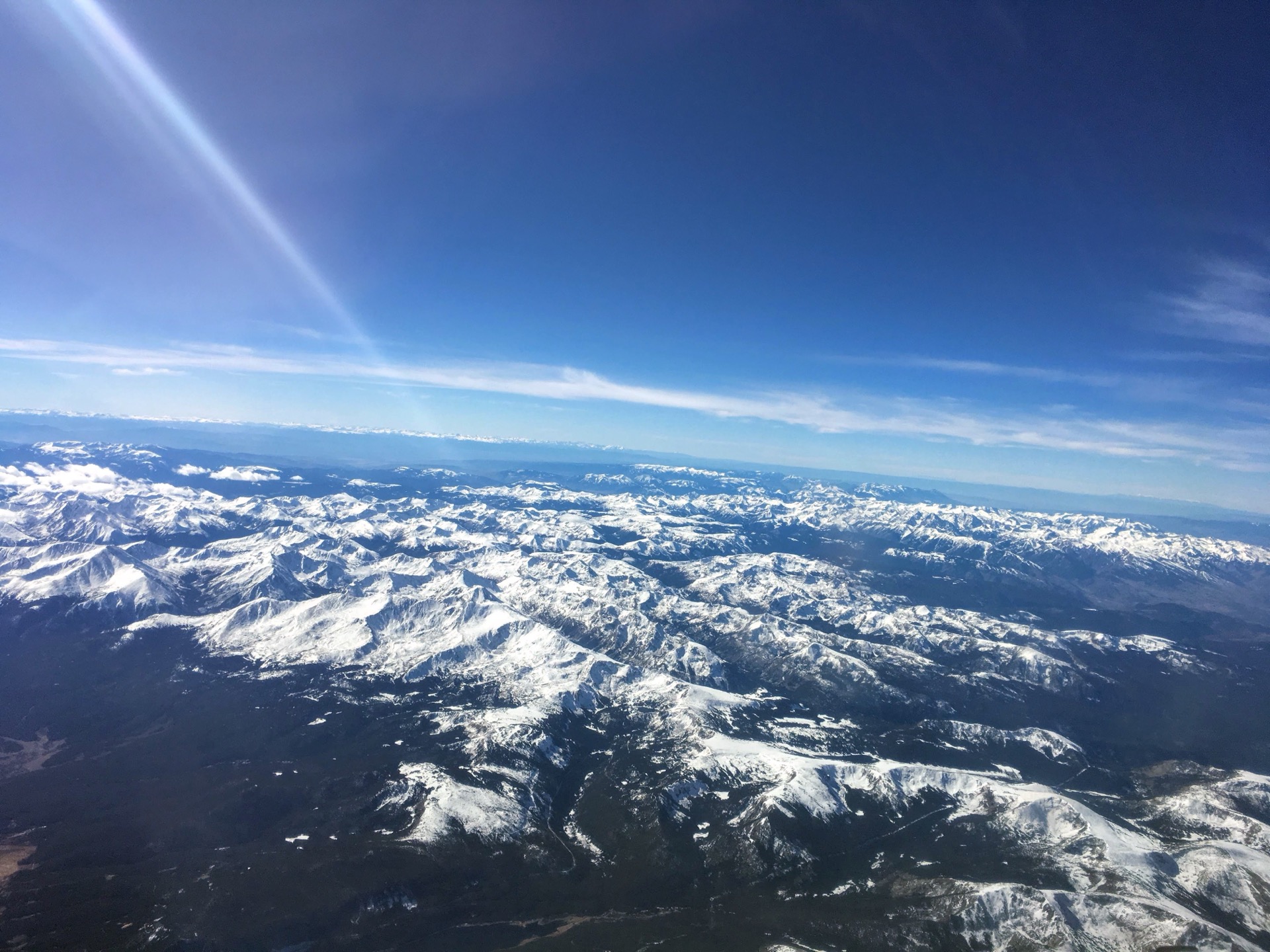 View from inside a small aircraft cockpit