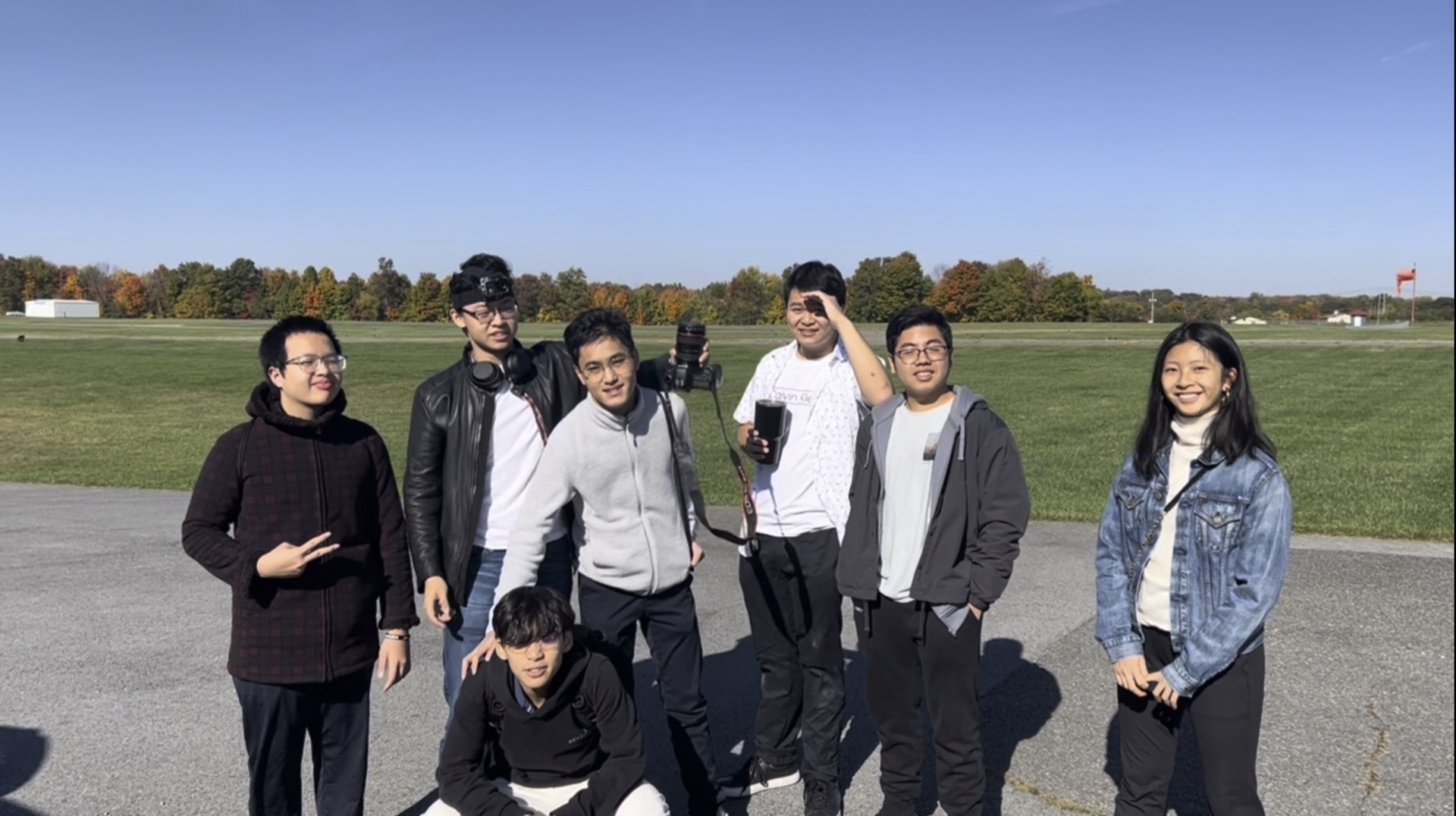Members taking part in a glider-related outing